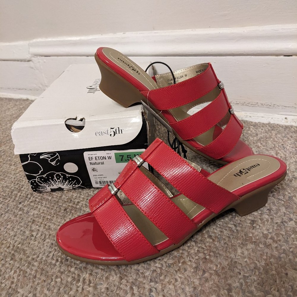 NWT Red Banded Sandal - Picture 1 of 5